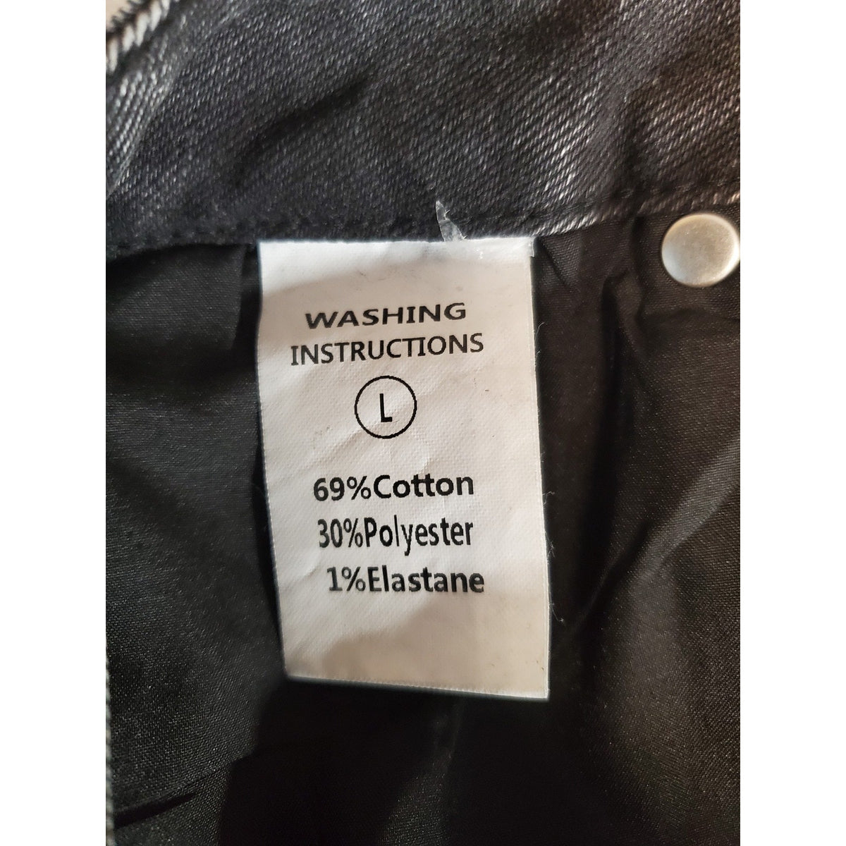 Hottie Womens Wide Leg Jeans L Washed Black High Waist Denim NWT Pants