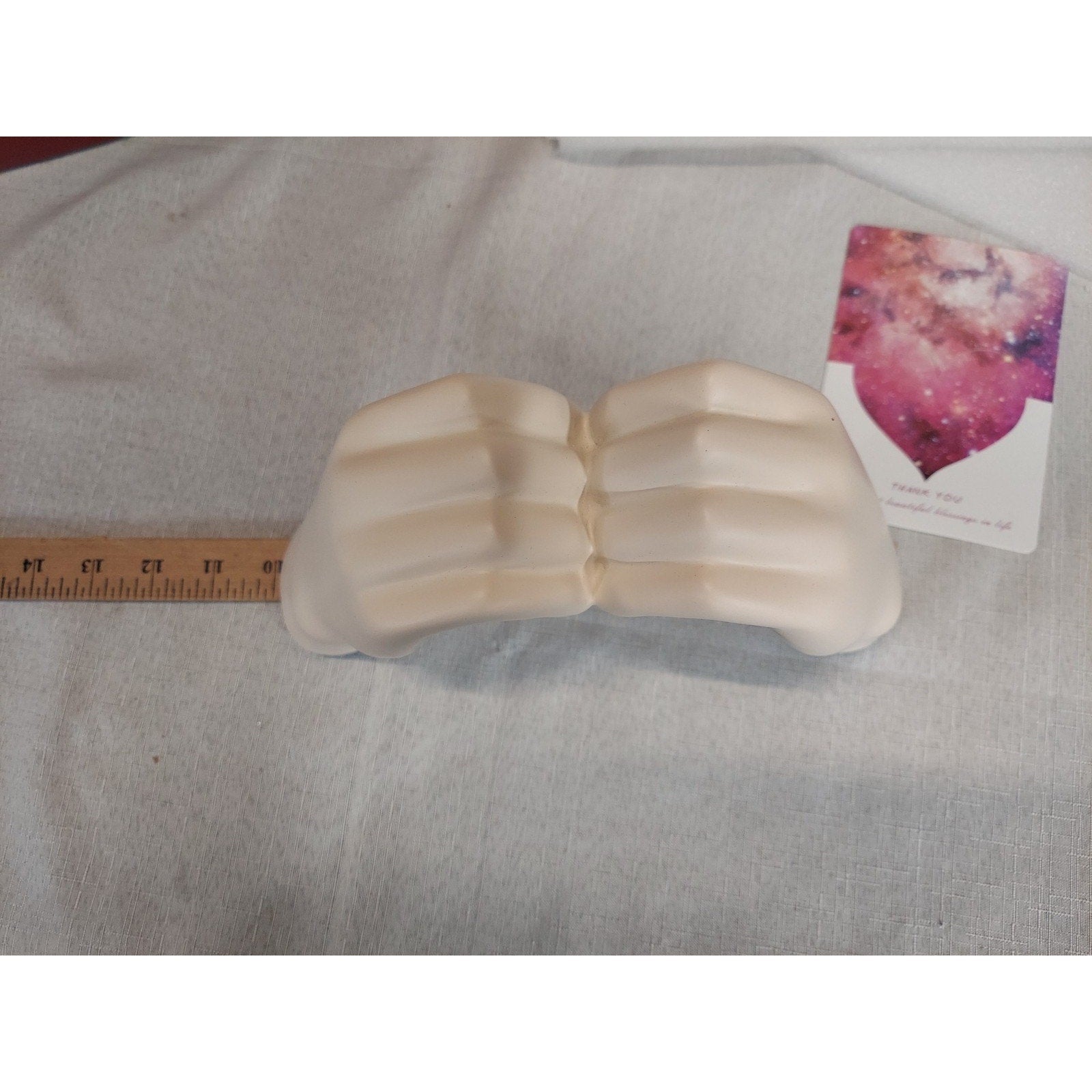 Heart Hands Sculpture Figurine Love Gesture Home Decor Cream Romantic Gift