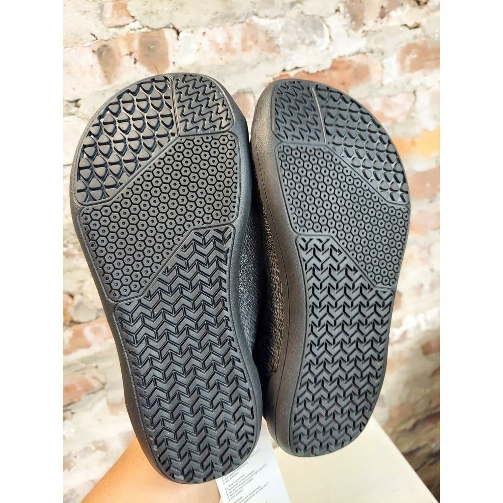Barefoot Minimalist Water Shoes Unisex US 6.5W 5M Black Gray Hook Loop Slip New
