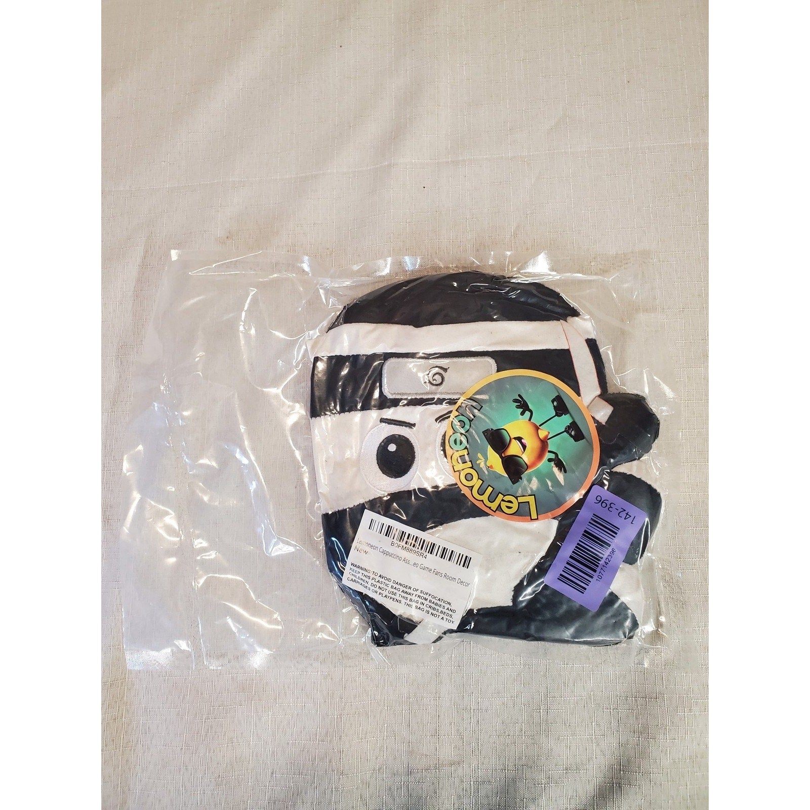 Naruto Ninja Plush Toy Lemongcom Anime Manga Collectible Black White New Sealed