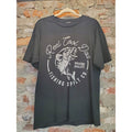 Mens XL Reel Cool Dad Fishing Graphic T Shirt Black Short Sleeve Crewneck