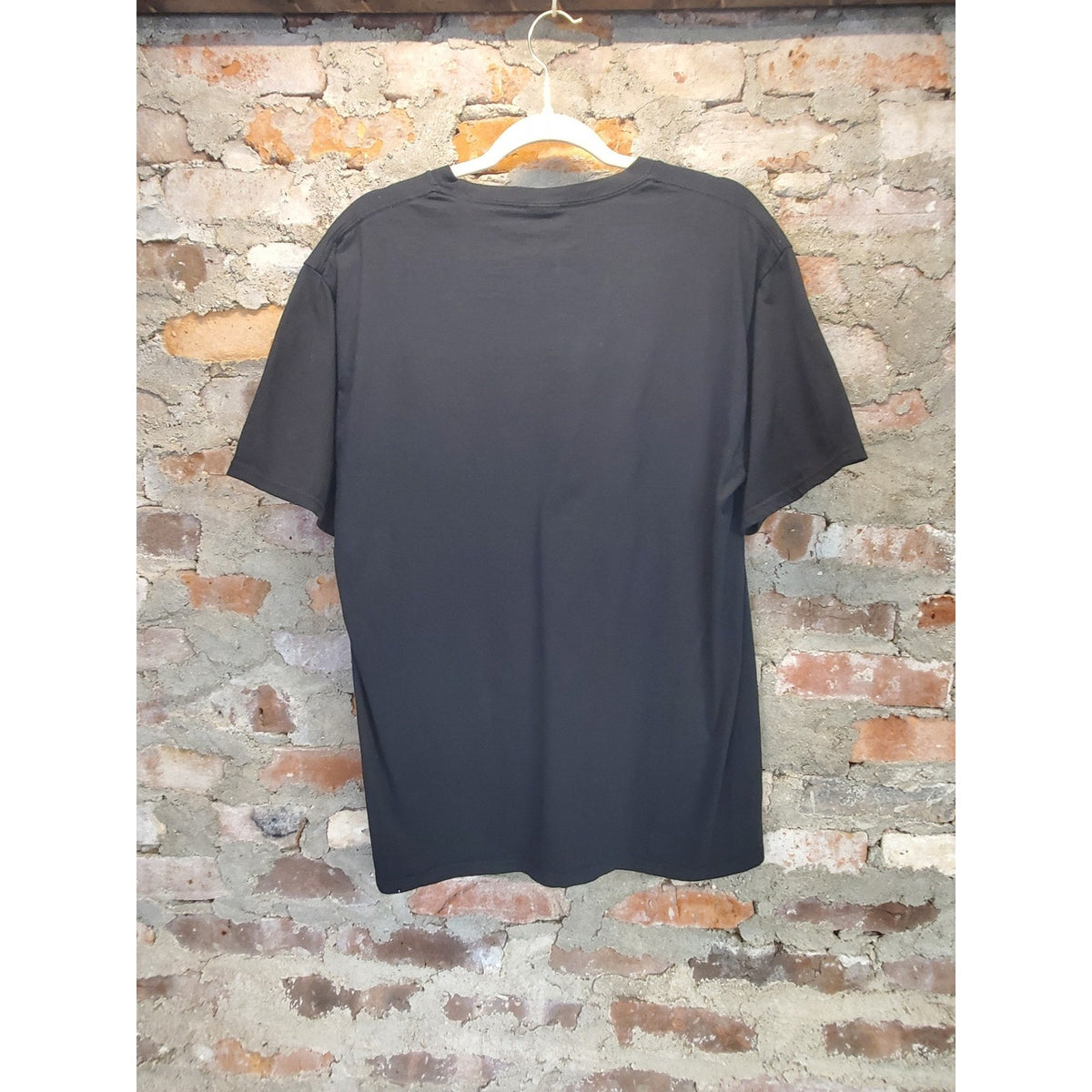 Mens XL Reel Cool Dad Fishing Graphic T Shirt Black Short Sleeve Crewneck