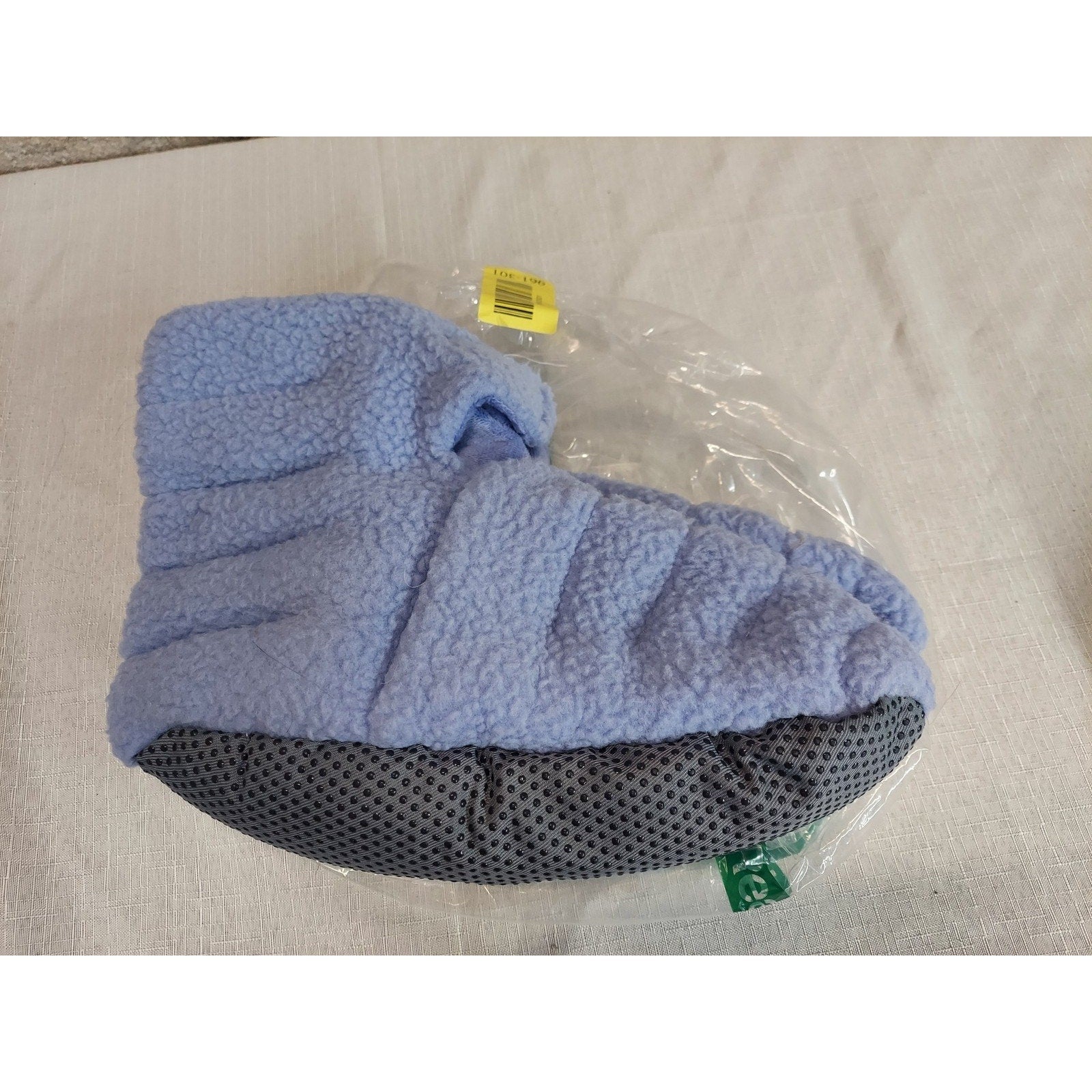 Womens Microwavable Heatable Slippers Booties Fleece Soft Cozy Lavender Non Slip