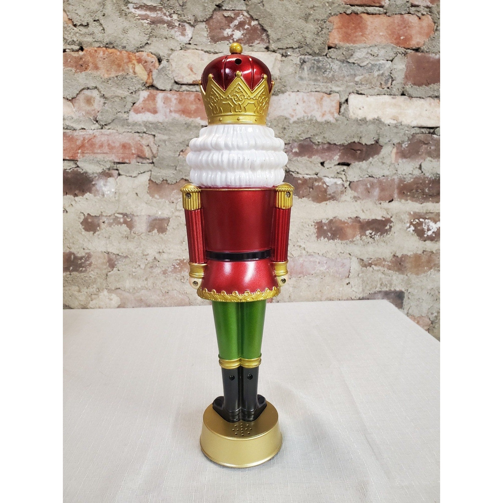 Nutcracker Christmas Holiday LED Lights Light Up Decor Figurine Red Green Gold