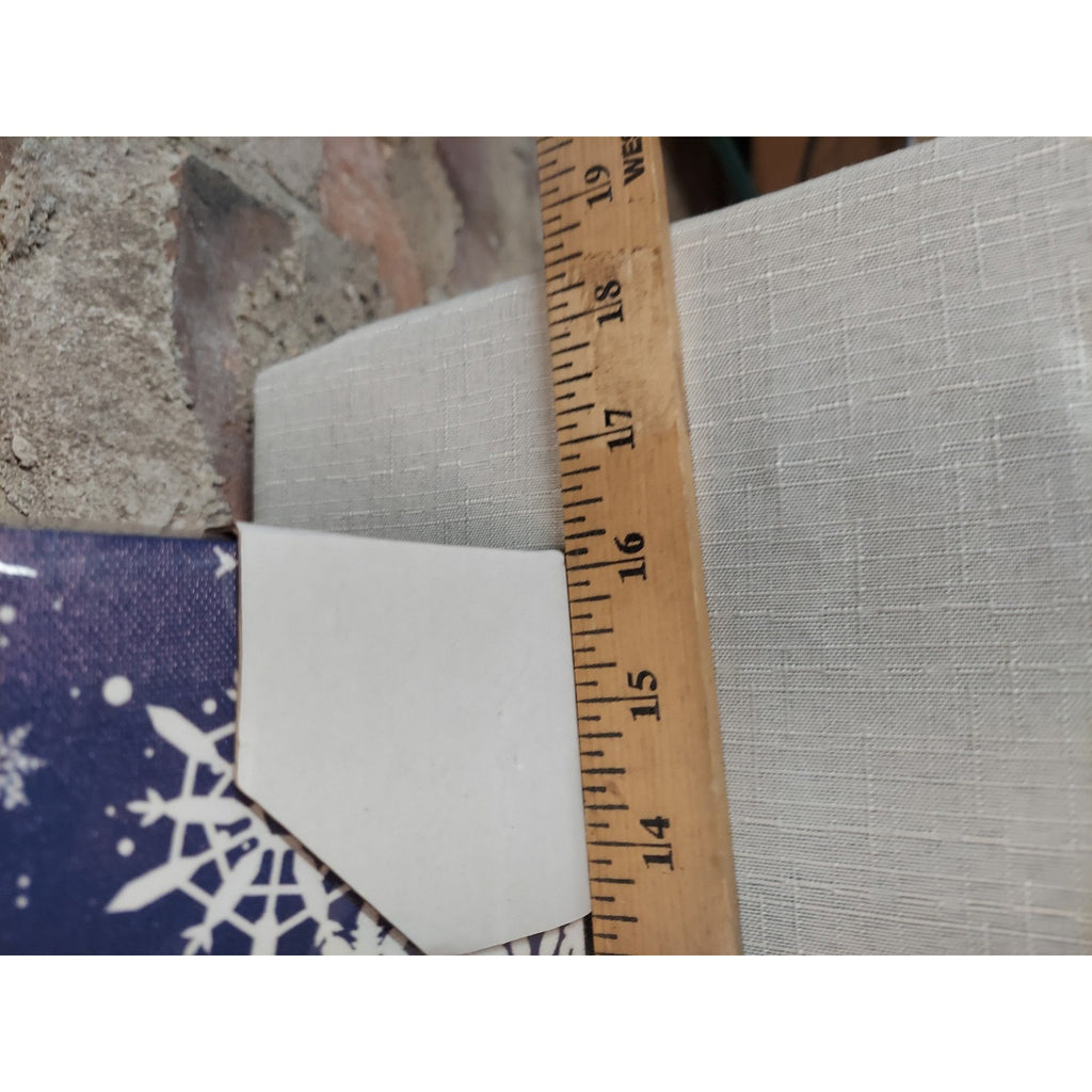 New Snowman Winter Holiday Christmas Canvas Wall Art Print Blue Snowflakes 16x12