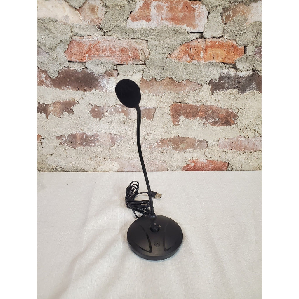 JOUNIVO USB Microphone Desktop Stand Gooseneck Black PC Gaming Streaming