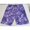 32 DEGREES COOL Womens Biker Shorts XXL Purple Tie Dye Athletic Cycling Yoga