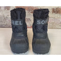Sorel Kids Snow Winter Boots Size 6 Black Faux Fur Lined Waterproof Warm