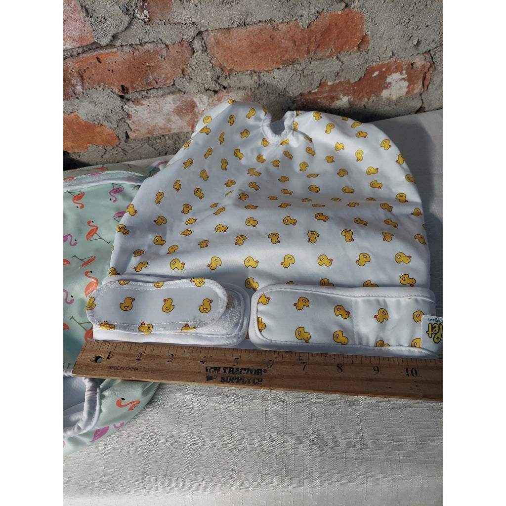 Dog Cloth Diapers Lot 3 XL Female Reusable Adjustable Flamingo Cactus Duckie
