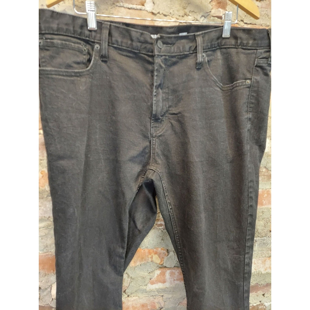 Old Navy Mens Skinny Fit Jeans 40x30 Black Never-Fade Denim Pants