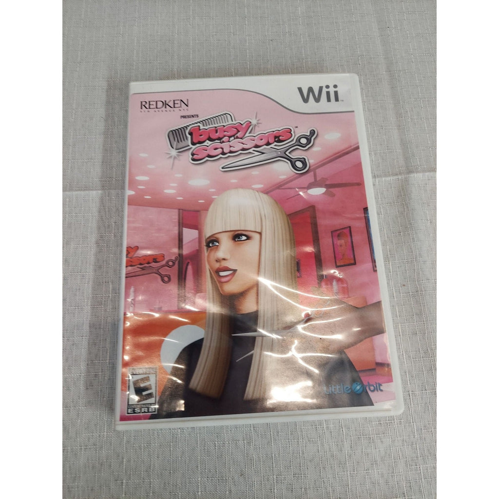 Redken Presents Busy Scissors Nintendo Wii Video Game Complete CIB With Manual
