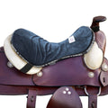 Harrison Howard Western Saddle Seat Pad Plush Navy Blue Cushion New With Tags
