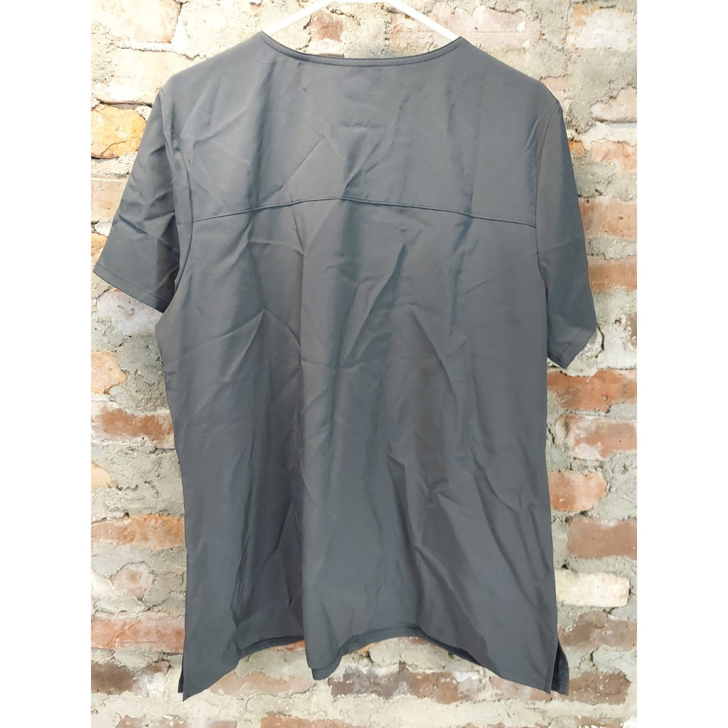 Dickies Womens Scrub Top XL Gray EDS EDS Essentials Stretch Crossover V Neck