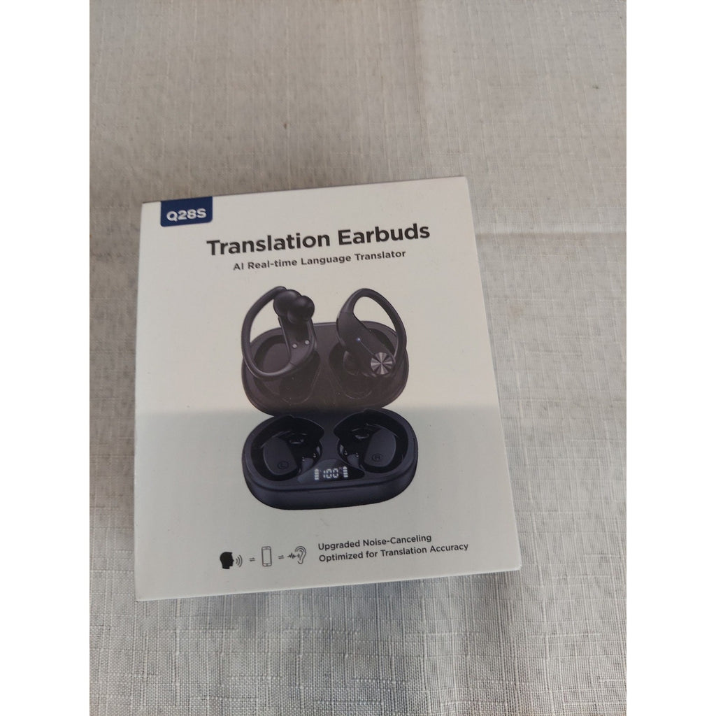 Q28S Translation Earbuds AI Real time Language Translator Noise Canceling