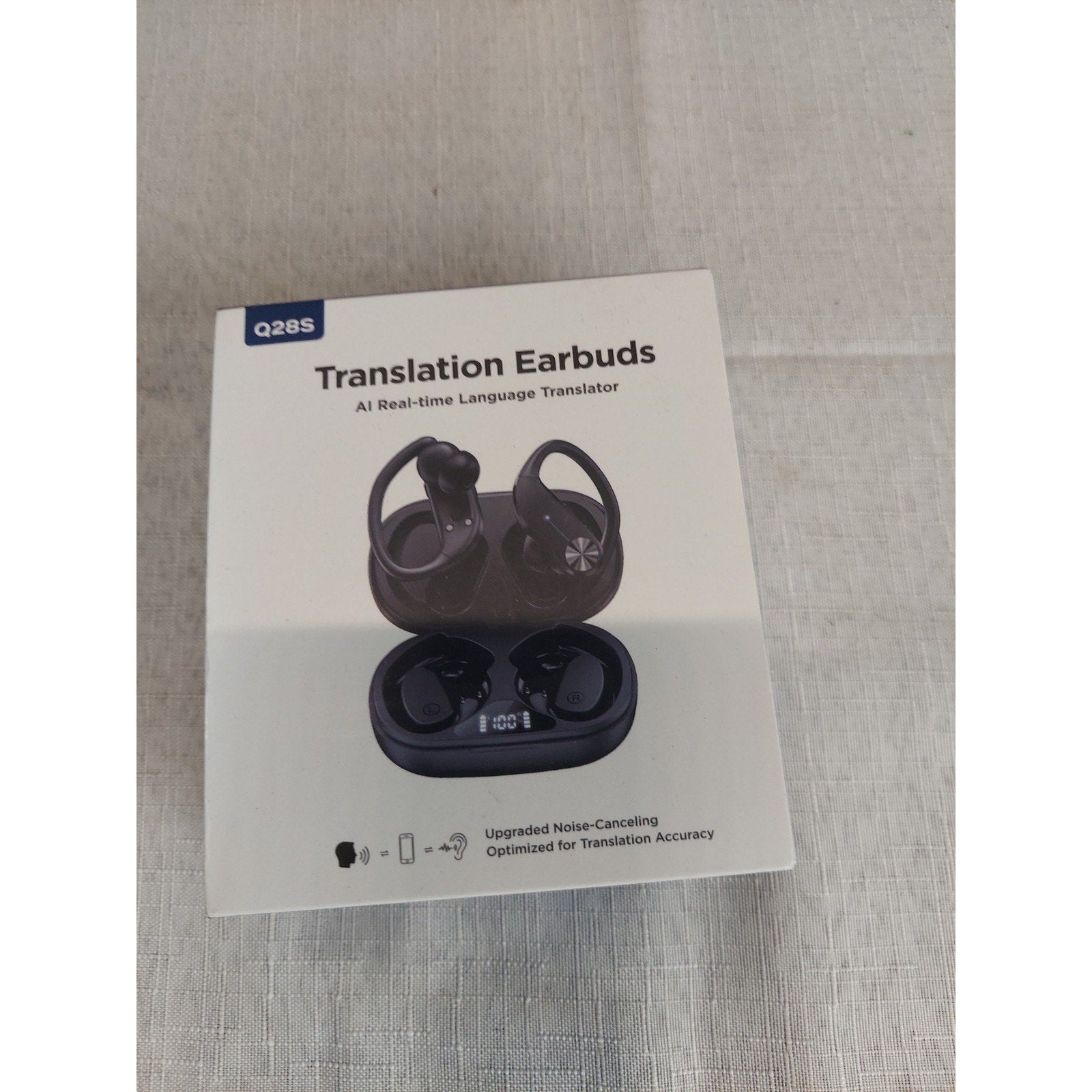 Q28S Translation Earbuds AI Real time Language Translator Noise Canceling