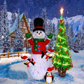 10 FT Christmas Inflatable Snowman Penguins Lighted Blow Up Outdoor Yard Decor