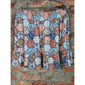 Sugar & Jade Womens Mini Skirt XXL Multicolor Patchwork Ruffle Smocked Waist