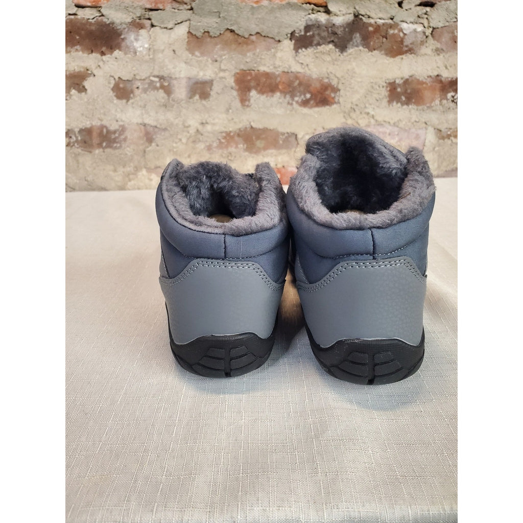 Winter Warm Ankle Boots Faux Fur Lined Outdoor Hiking Womens 6.5 Wide Barefoot