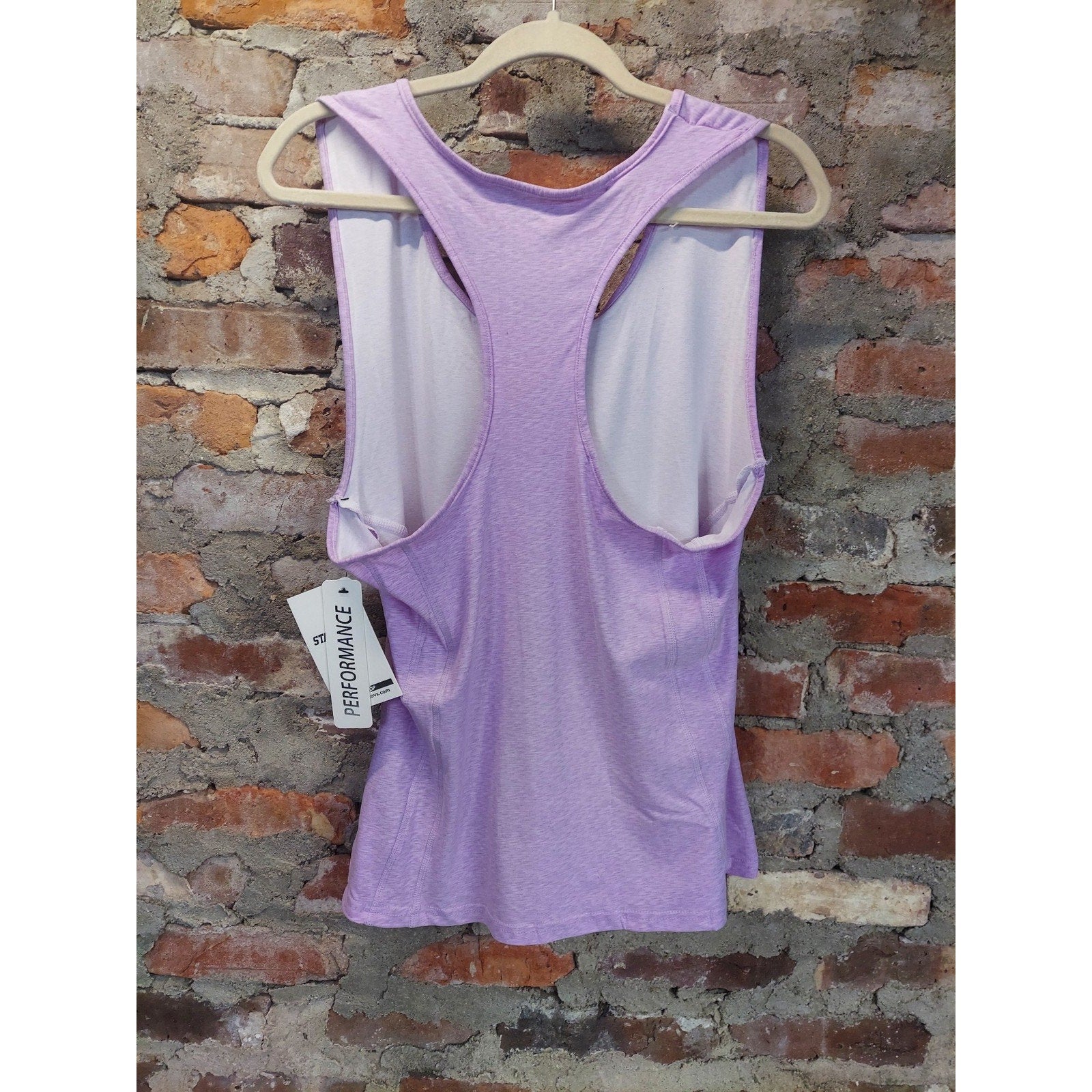 Starting Point Womens Tank Top XL Lavender Racerback Athletic Performance NWT