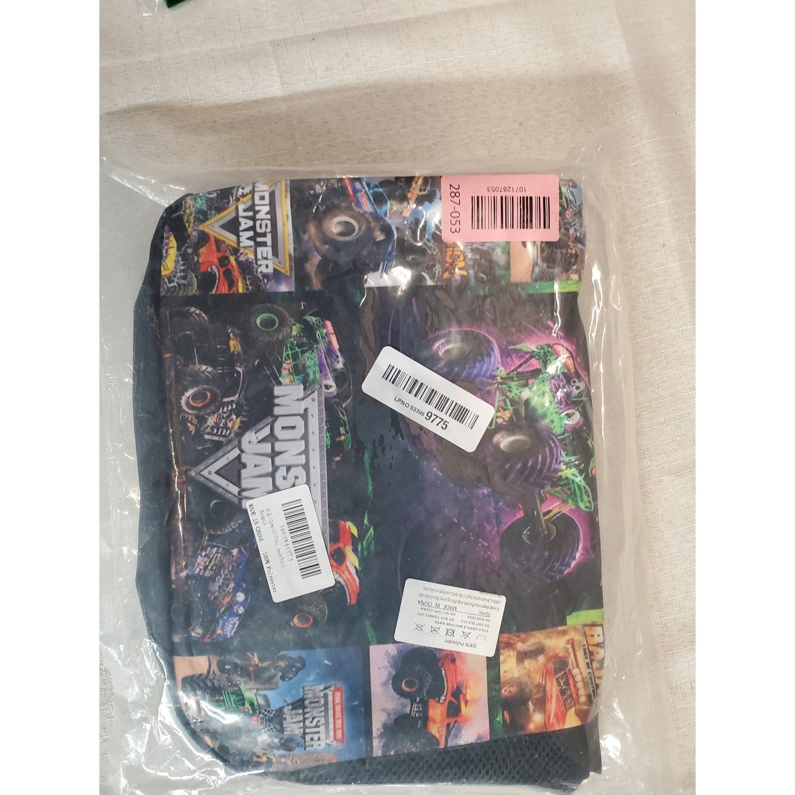 Monster Jam Grave Digger Monster Truck Backpack Youth Kids Bookbag New