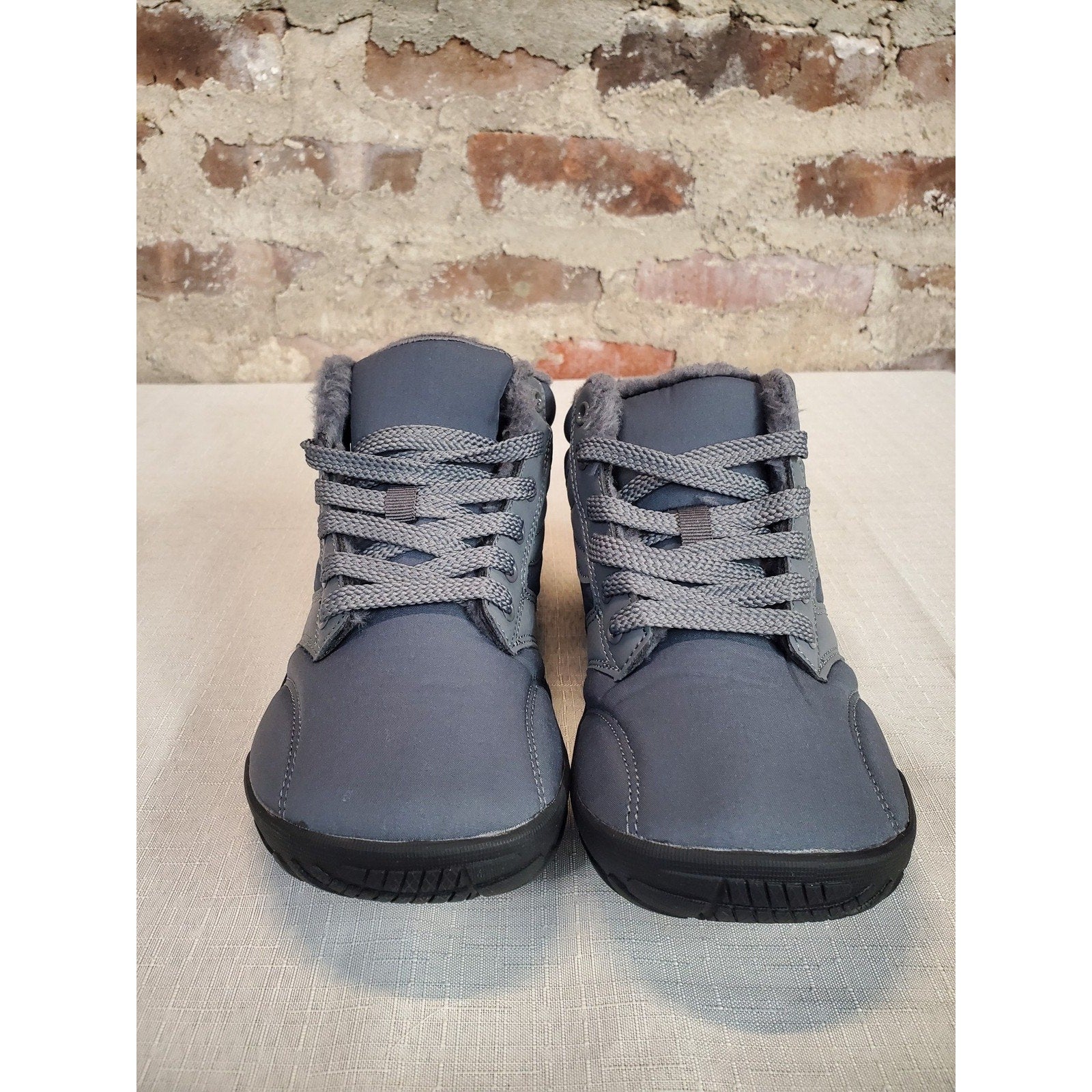 Winter Warm Ankle Boots Faux Fur Lined Outdoor Hiking Womens 6.5 Wide Barefoot