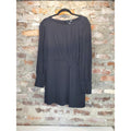 Sanctuary Womens Dress Size 6 Black Long Sleeve Keyhole Back Ruched Mini