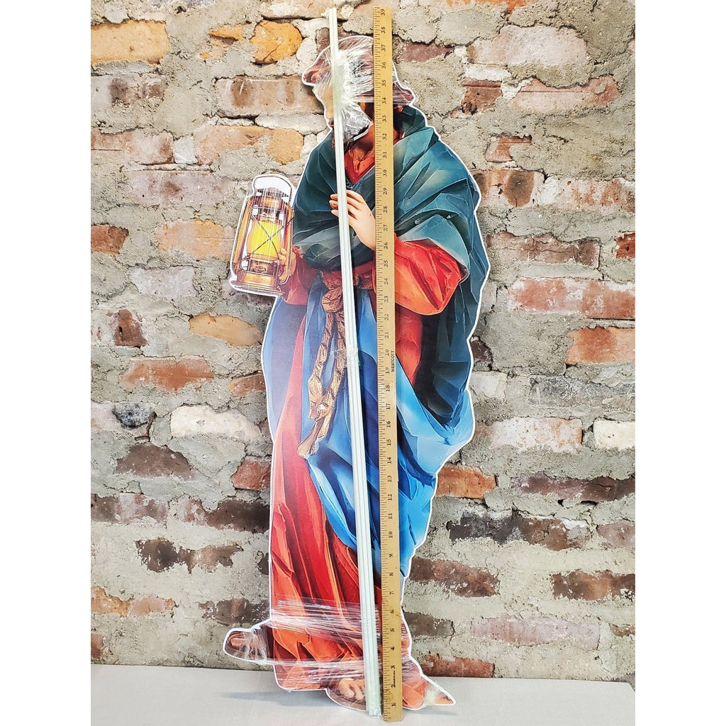 Nativity Scene Christmas Joseph Mary Baby Jesus Outdoor Large Set Yard Sign