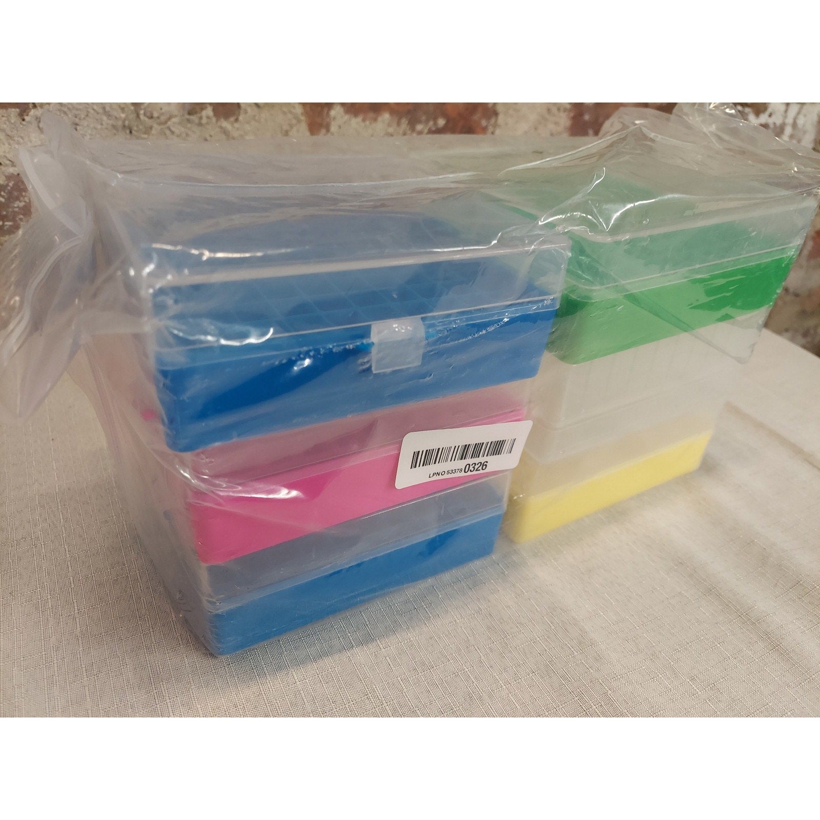 100 Well Polypropylene Cryogenic Boxes Snap Clasp Lid,5 Colors,Fits 1.5-2.0 Micr