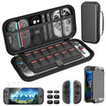 HeysTop Accessories For Nintendo Switch Carrying Case Hard Shell Travel Black