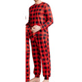 Ekouaer Family Matching Christmas Pajamas 2 Piece Long Sleeve L Red Black Plaid