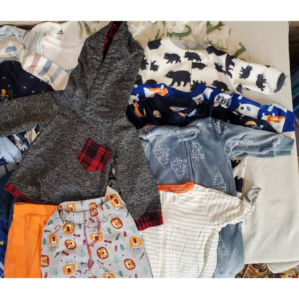 Baby Clothes Lot Bundle 3-6M 6-12M Bodysuits Sleepers Hoodie Pants Dress