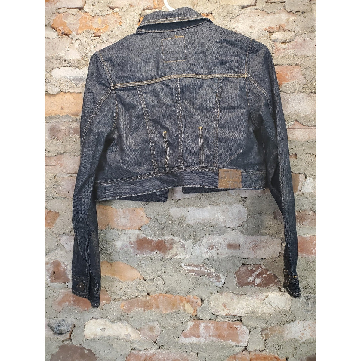 Limited Too Girls Denim Jacket Size 14 Dark Wash Cropped Blue Jean