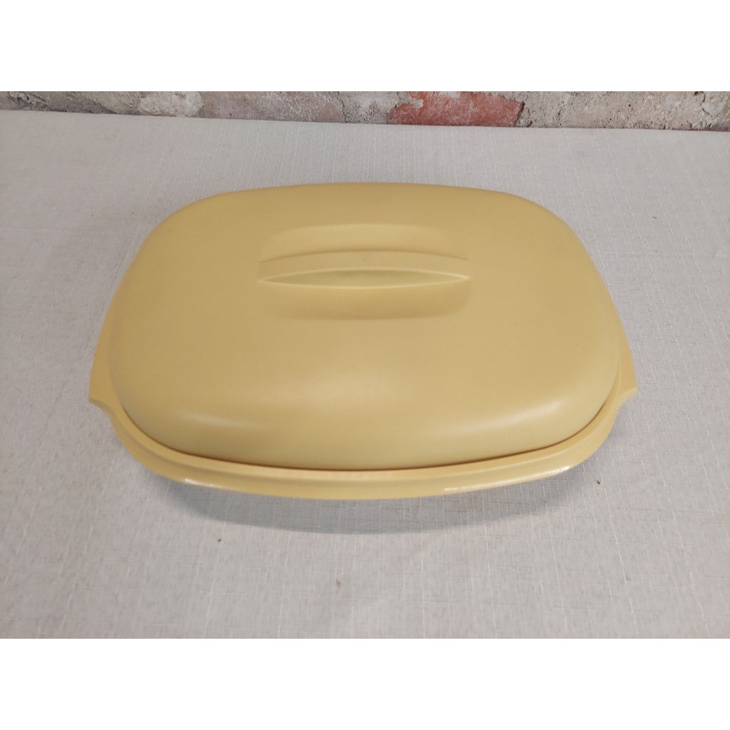 Tupperware Steamer Warmer Set 1273-4 Yellow White Vintage Kitchenware Food