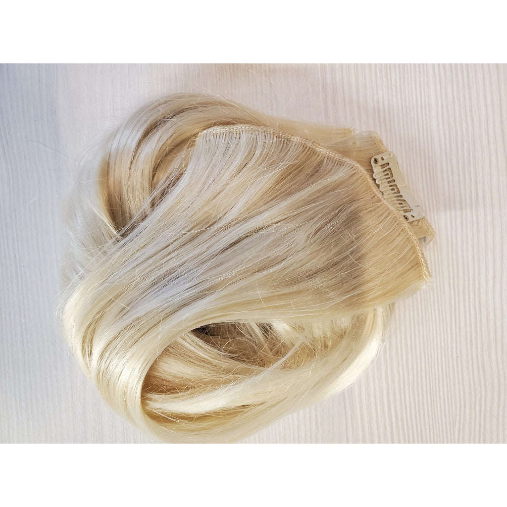 Platinum Blonde 613 Clip In Hair Extensions Long Straight Womens Full Head