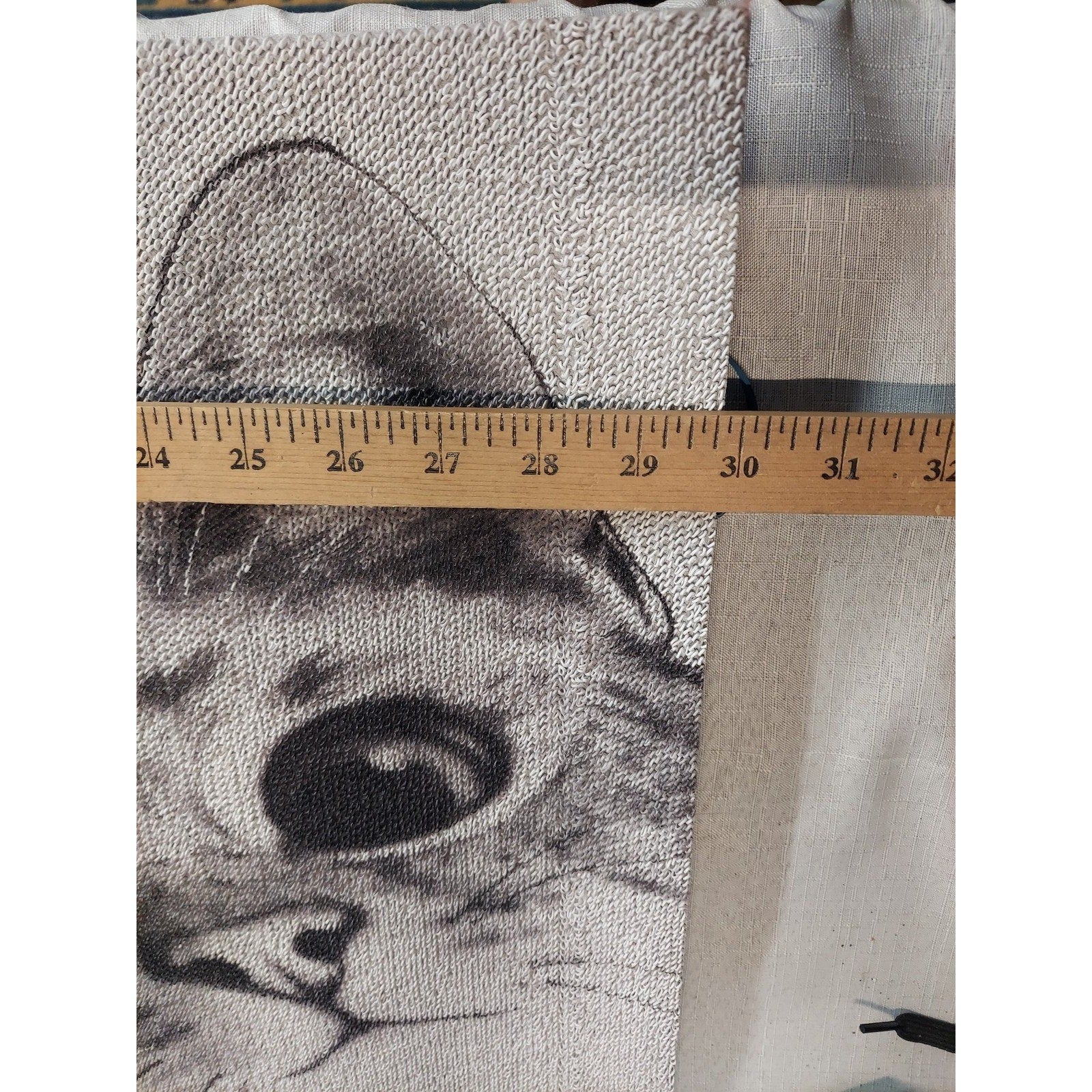 Cat Welcome Mat Peeking Kitten Gray Black White Fabric Dinner Rug Decor