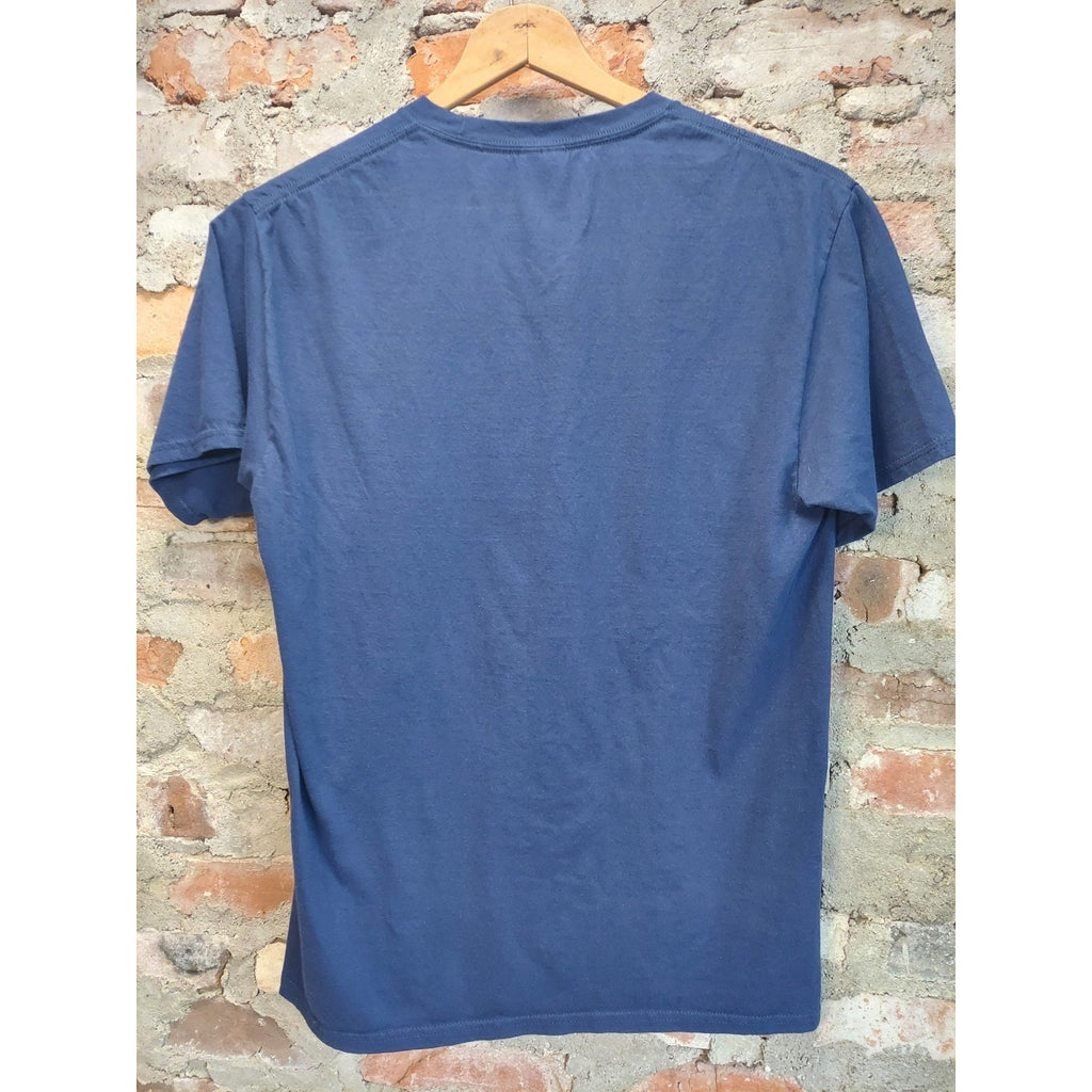 Port Company mens sz M 67 T Shirt Six Seven Bruh Dabbing Kid Graphic Navy Blue
