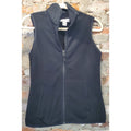Amazon Essentials Womens Fleece Vest XS Black Full Zip Stand Collar Sleeveless