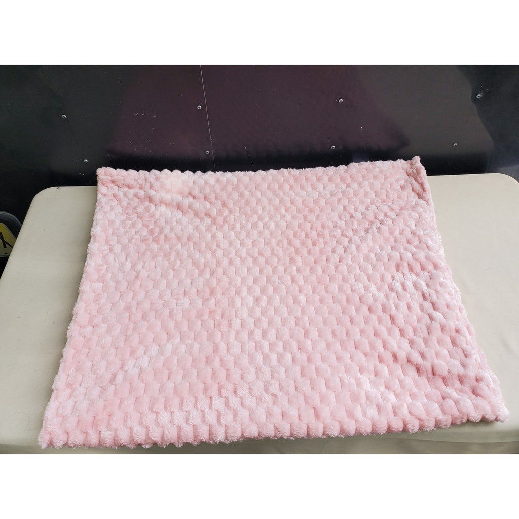 Pink Bubble Textured Fuzzy Plush Throw Blanket Sofa Bed Cozy Soft 50x60"