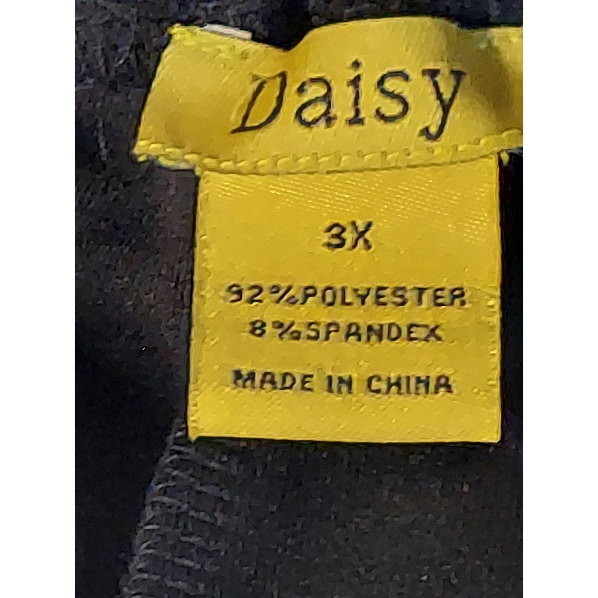 Daisy Womens Black Cargo Wide Leg Pants 3X Elastic Waist Polyester Spandex