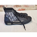 Faux Dior High Top Womens Sz 8.5 Sneakers Oblique Pattern Knock off