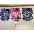 Grecale Dog Diapers Reusable Washable L 3 Pack Floral Multicolor Pet Wraps