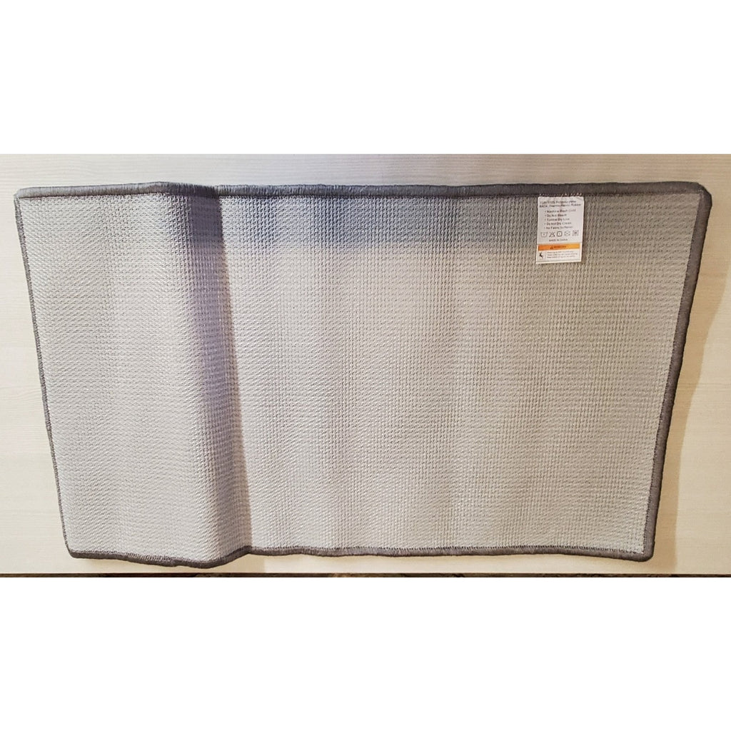 Geometric Pattern Bath Mat Gray White Modern Anti Slip Washable 27x17 Inch