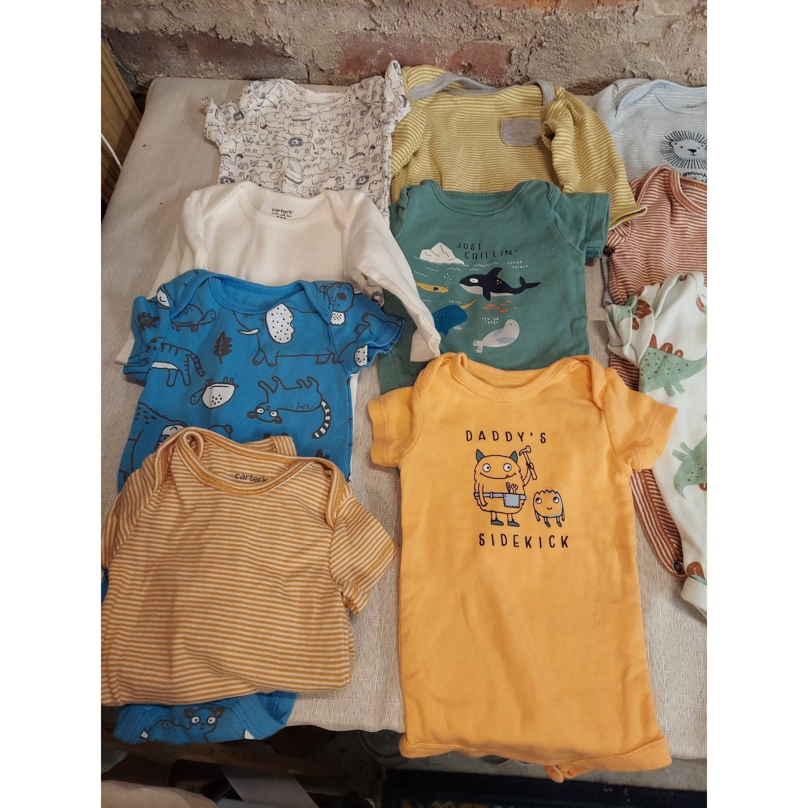 Carter's Baby Infant Lot Bundle 3 Months Bodysuits Sleepers Pants Multicolor