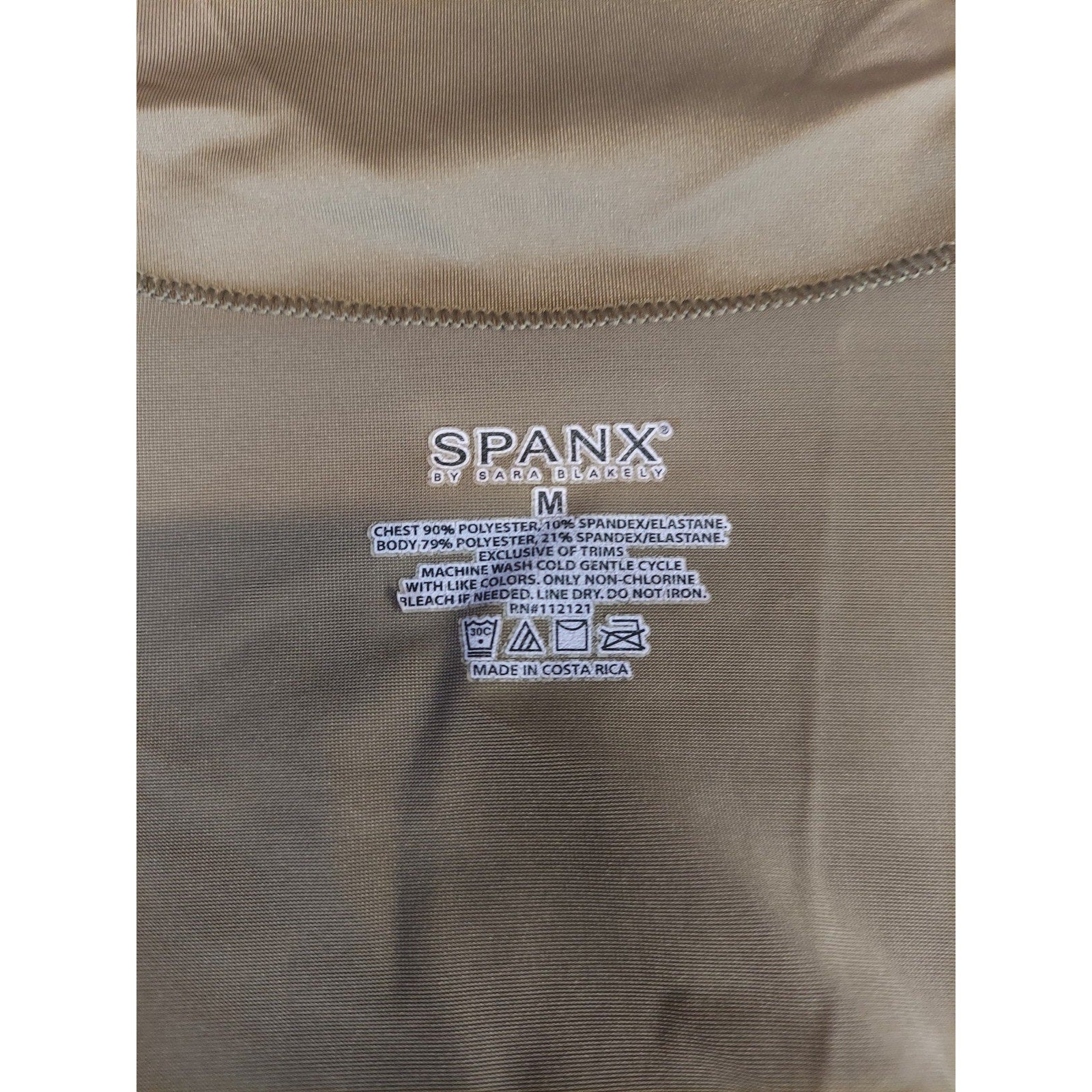 SPANX Womens Shapewear Tank Top M Brown Tan Smooth Stretch Shaper Camisole