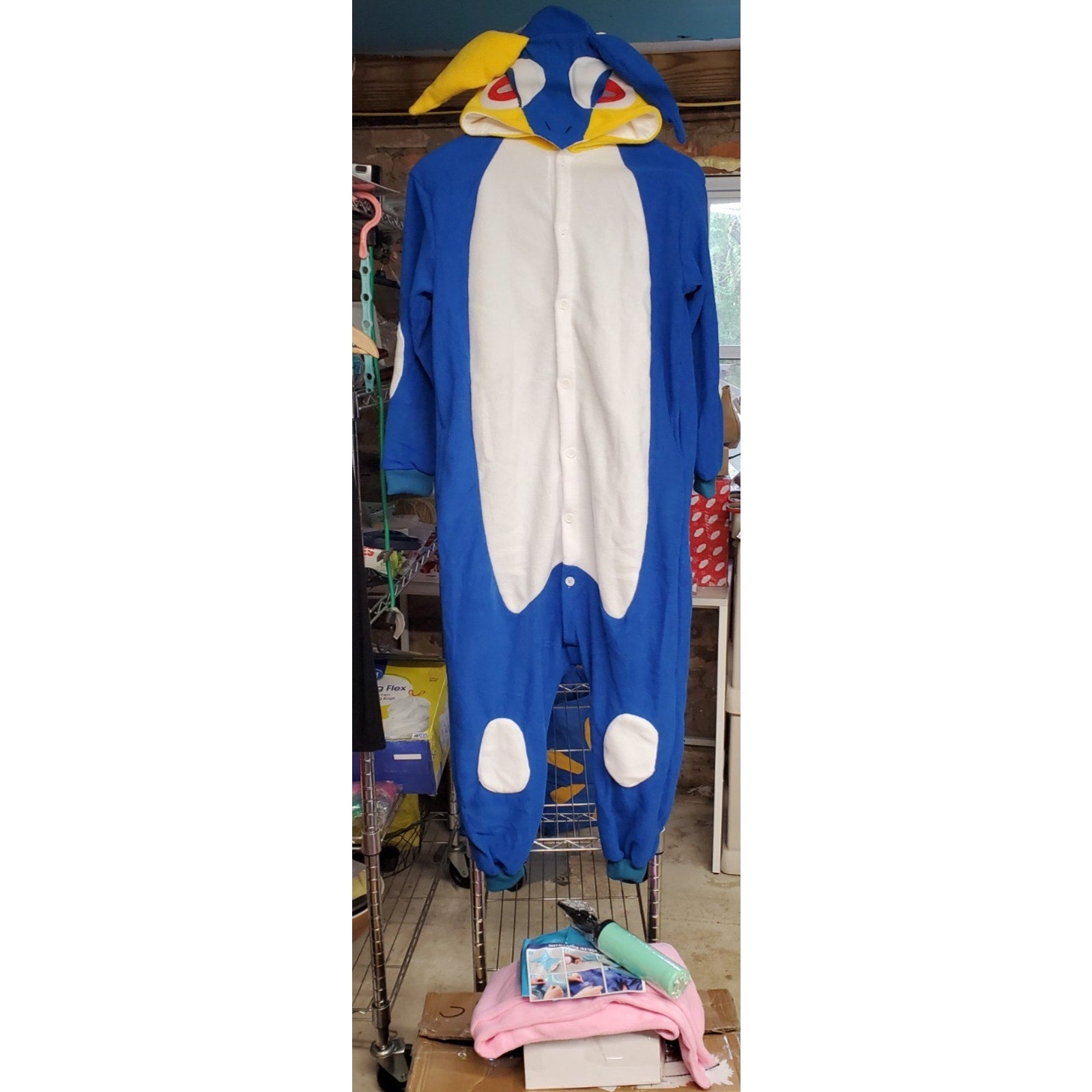 Pokemon Kigurumi Costume Childrens Sz 9/10 Aname Halloween One Piece Pajama
