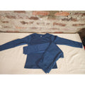 PISIQI Youth Thermal Set M Navy Blue Polyester Spandex Base Layer