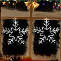 Christmas Snowflake Window Lights Set of 2 LED Battery Operated Remote Control