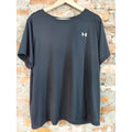 Under Armour Mens T Shirt 2X Black Loose Fit HeatGear Athletic Performance