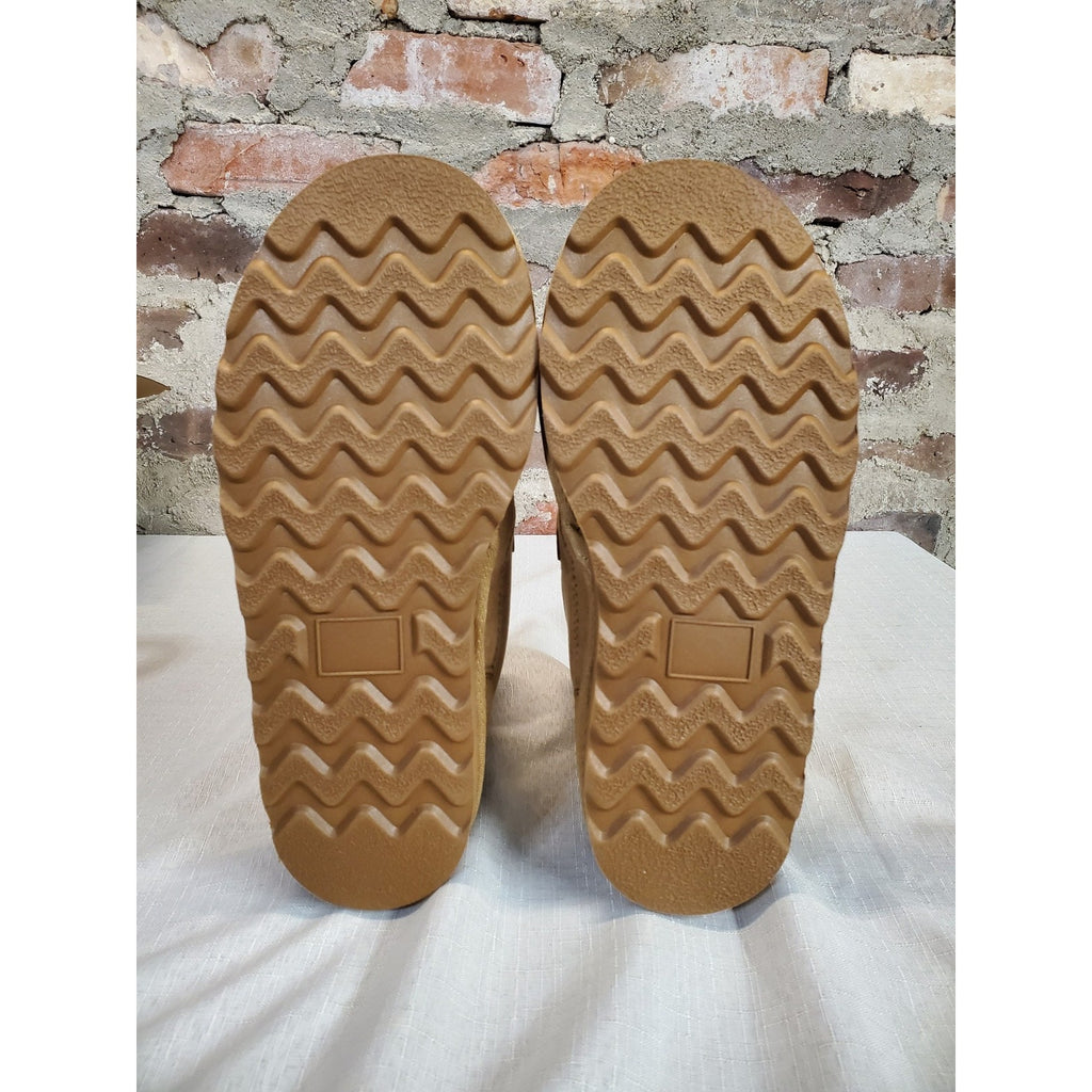 CENNID Womens Boots Size 7 Tan Suede Hook Loop Water Resistant Warm Lined