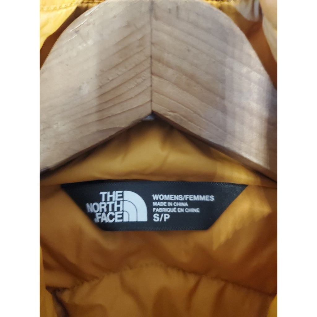 The North Face Womens Puffer Vest Yellow Small 550 Fill Power Insulated